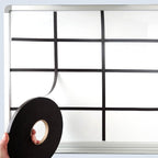 StoreSMART® - Magnetic Lines and Board Dividers - 1/2-inch x 25-feet - for Magnetic WHITEBOARDS ONLY- Does not Work on Plain whiteboards or glassboards - ML1/2-25