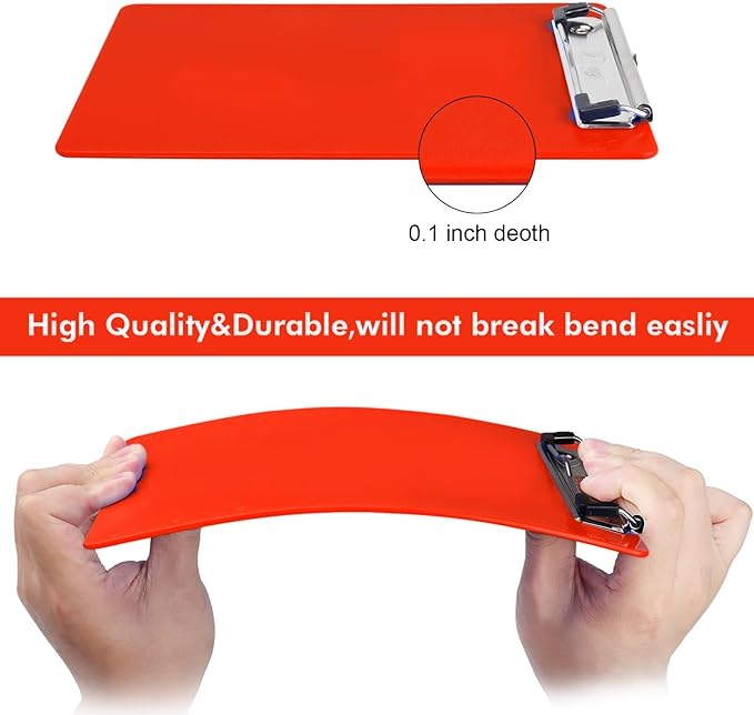 TFDLCG zm Red Nursing Clipboard with Pen Holder,Plastic Clip Boards 8.5x11 Heavy Duty,A4 Letter Size, Cute Clipboards for Women Kids Teacher,Classroom Office Home