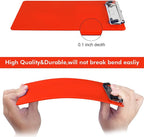 TFDLCG zm 6 PCS Clipboards Bulk Nurse Clipboard with Pen Holder,Plastic Clip Boards 8.5x11,A4 Letter Size Cute Clipboards for Women Kids Teacher,Classroom Office Home(Red)