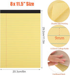 Thboxes 8 Pack Colored Legal Pads, Totally 400 Sheets Legal Pads 8 x 11.5inch College Ruled Writing Pads Wide Ruled Paper for Office, School, College, Professional