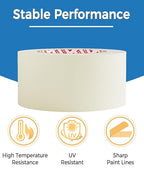 SWRT Masking Tape, 2 Inch Wide × 55 Yards (4 Rolls, 220 Yards Total) – Strong Adhesive, Easy Tear, Clean Removal, General Purpose Painter’s Tape for Painting, DIY, Crafts, Home & Office