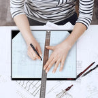 AUKSales TOP Sturdy Graph Desk Pad (Pack of 4), 22"x17", 1/4 Quad Grid, 50 Sheets Per Pad, 80 GSM, Precise Notetaking, Sketching, Ideal for Engineers, Architects, Designers, Mathematician & Draftsmen