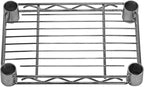 Shelving Inc. 8" d x 12" w Chrome Wire Shelving with 3 Tier Shelves, Weight Capacity 800lbs Per Shelf