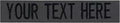 Custom Uniform Name Tapes Solid Colors. Made in The U.S.A. Ships Under 24 Hours. Charcoal Gray Fabric, 4 Inch Sew on