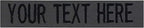 Custom Uniform Name Tapes Solid Colors. Made in The U.S.A. Ships Under 24 Hours. Charcoal Gray Fabric, 5 Inch Hook Fastener (Uniform Ready Fastener)