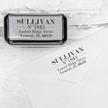 Self Inking Modern Address Stamps | Custom Return Address Stamper (Traditional Serif, Xtra Large)