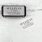 Self Inking Modern Address Stamps | Custom Return Address Stamper (Traditional Serif, Xtra Wide)