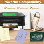 Silunkia 100 Sheets Christmas Green Shimmer Cardstock 8.5 x 11 Craft Paper, 75lb Premium Paper Card Stock for DIY Card Making, Greeting Cards, Invitations, Birthday Decorations