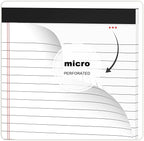AILZFEI 12pcs Small Note Pad 5x8 College Ruled White Legal Pads Paper Notepads 12 Pack Study Back Writing Pads 5 x 8 Legal Pads Perforated Narrow Ruled Pads of Paper White