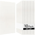 Olanglab Acoustic Wall Panels 10 Pack, 48 x 24 per Acoustic Panels Sound Absorbing, Sound Panels for Home Studio and Office, Plain White