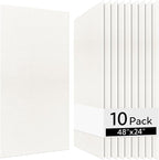 Olanglab Acoustic Wall Panels 10 Pack, 48 x 24 per Acoustic Panels Sound Absorbing, Sound Panels for Home Studio and Office, Plain White