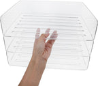 LIGHTAOTAO Stackable Desk Organizer Tray Paper Holder for Office File Storage and Document Sorting Practical Desktop Letter Tray for School and Home Use