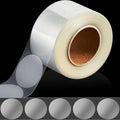 Zonon 500 Pcs Clear Labels Label Protector Clear Stickers Wafer Seals Waterproof Labels for Protecting Barcodes, Numbers and Stickers (2 Inch in Diameter,Round)