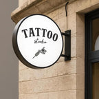 Custom Advertising Lightbox Logo Sign - Personalized Double/Single Sided LED Lighting Round Business Logo for Wall Decor, Shop Shows, Salon, Cafes, Bar & Restaurant Sign, Waterproof, Indoor Outdoor