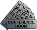 Standard Conference Room Sign - Silver - Large 5 Pack