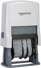 Amazon Basics Self-Inking Date Stamp, Rectangular, 2.56" x 1.69" x 4.13"