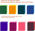 Livholic 100 Pack Heavy Duty Paper Colored Cardstock Front Back Different Color Codes 250 GSM for Cricut, Scrapbook, Paper Crafting, Office Supplies (100)