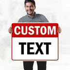 Custom Sign, Custom Sign for Business, Indoor/Outdoor use. 24x30 Inches, Rust Free .063 Aluminum, Fade Resistant, Made in USA by My Sign Center (Header)