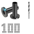 Steel DN Mate 100 Pack Cable Railing Protector Sleeves for 1/8” Deck Railing System, Black Cable Railing Kit Hardware for Wood Post, T316 Stainless Steel Marine Grade DB58
