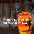 Modern Memorials Cremation Urn for Ashes - Large Urn for Man & Women - 200 Cubic Inches - Includes Velvet Storage Bag - Safari Style