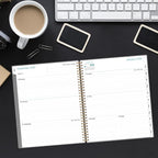 2026 Planner - Planner 2026 from January 2026 to December 2026 with 12 Monthly Tabs, Flexible Cover, Inner Pocket, 8.5" x 11", Beige