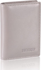Leather Business Card Case Holder for Men & Women, Italian Calfskin