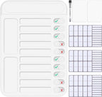 Dry Erase Chore Chart for Kids to Do List Magnetic Checklist Board Reusable RV Daily Routine Schedule Planning Boards with Blank Checklist Cardstock for Habit Tracker or Daily and Weekly Planner
