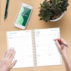 2026 Planner - Planner 2026 from January 2026 to December 2026, Weekly & Monthly Planners Spiral Bound with 12 Monthly Tabs, Inner Pocket, 6.4" x 8.5", Rose