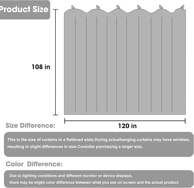 Cbsroro Room Divider Blackout Curtain Track Curtains Wall Dividers Panels Screen for Living Rooms Bedroom Office Privacy Partition Separation, W120 × L108 Inch,1 Panel, Beige
