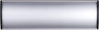 Set of 5 - Nameplate Holder for Wall Mount, 2.36'' x 8'' Curved Office Business Door Sign Holder-Silver