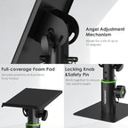 Vondynote Set of 2 Tablet Stand Holders Desktop Stands Angle Height Adjustable for iPad, Phone, mini Monitors, Kindle