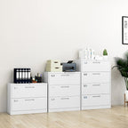 Fesbos Lateral File Cabinet with Lock, 4 Drawer Large Metal Filing Cabinet,Home Office Lockable Storage Cabinet for Hanging Files Letter/Legal/F4/A4 Size-Assembly Required