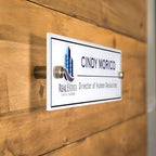 Personalized Office Door Sign, Custom Acrylic Name Plate with Title, Professional Wall Plaque for Business, Home Office, or Desk – Modern Design, Name Plate - 8x2 Executive CEO Sign, New Job Décor 3