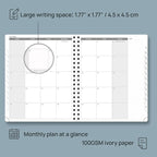 POPRUN 2026 Planner (Large - 8.5" x 10.5") with Hourly Schedule, Vertical Layout - 2026 Weekly Calendar (Jan. 2026 - Dec.2026) for Time Management, Monthly Tabs, Spiral Bound, Soft Cover - Pacific Green