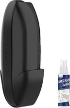 loukin Replaceable Dry Erase Eraser, Double-Sided Whiteboard Eraser with Magnetic Holder, Precision-Point Glass Board Wiper for Classroom, Home and Office (Whiteboard Cleaner Included), Black