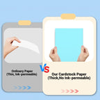 Cardstock 8.5 x 11, Thick Printer Paper 75 lb/200 gsm, 80 Sheets Card Stock Blue, Heavy Card stock, Art CardStock Paper for Invitations, Diy Cards, Business Cards, Menus, Crafts, Drawing etc