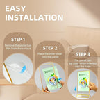 PPH-Sisy Acrylic Sign Holder 8.5 x 11, Double Sided Clear Display Stand, Gold Flyer Holder 8.5 x 11 for Home Office Shop Restaurant 4 Pcs