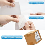 MFLABEL 4x6 Thermal Shipping Labels - 12 Rolls of 250, Perforated & Smudge-Proof Direct Thermal Labels Compatible with Rollo, Zebra, for Amazon UPS FedEx Shopify