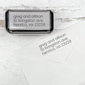 Self Inking Modern Address Stamps | Custom Return Address Stamper (Minimalist Left, Xtra Large)