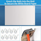 Dry Erase Whiteboard Paper, Large White Board Stickers for Wall, 6x4ft Dry Erase Paper Roll with Adhesive Backing, Perfect Replacement for White Board, No Ghost After 60 Days, 6 Much Better Markers