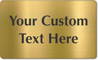 SmartSign Custom Brass Sign - 6" x 10", 40 mil REAL Bugle Brass Metal, Personalized Name Door Sign, Heavy-Duty Premium Engraved Door/Wall Mount Plaque for Business/Office, Gold and Black