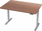 VIVO Electric 48 x 30 in Standing Desk, Memory Height Adjustment, 1B Series, Holds 220 lbs, One-Piece Dark Walnut Top, Gray Frame, DESK-KIT-1G5D