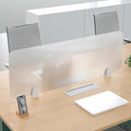 RCJCQSR Acrylic Frosted Privacy Free Standing Screen, Visual Distractions Privacy Panel Portable Desk Divider Guard for Table Top Workstation for Home Office(Size:40x30cm(15.7x11.8))