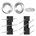 BLIKA 60Pack Cable Railing Adhesive Sleeves for 1/8" 5/32" 3/16" Wire Rope Cable, T316 Stainless Steel, 2.8mm Thickness Cable Railing Protector Adhesive Sleeves for Deck Stair Cable Railing Post Kits