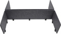 ReFocus Raw Clamp-On Acoustic Desk Divider Mounted Privacy Panel Set – Reduce Noise & Visual Distractions for Office, Study (Anthracite Gray, 2× Long (59"×16") + 4× Short (23.6"×16"))