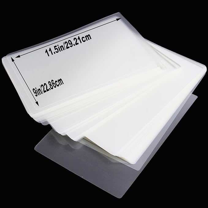 200 Pack Laminating Sheets, Clear 9 x 11.5 Inch Thermal Laminating Pouches for Thermal Laminator, 5 Mil Lamination Sheet Paper, Letter Size, HeatSeal