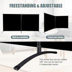 Room Divider 2 Panel Large Privacy Screens, 142''x72''H Upgraded Room Divider Wall for Room Partitions, Tall 6FT Partition Room Dividers Screen Panel for Bedroom Office School, Portable Partition Wall