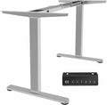 VIVO Heavy Duty Dual Motor Electric Sit Stand Desk Frame, 220 lbs Capacity up to 85" x 43" Tops, Memory Controller Height Adjustable Frame Only, Gray, DESK-E-200G
