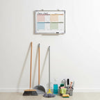 Lincia 12 x 16 Magnetic Dry Erase Chore Chart Board for Family Adults Double Side Family 2 in 1 Combo Chore Board Weekly Calendar Aluminum Frame for Wall 8 Markers 1 Eraser(Multiple People Style)