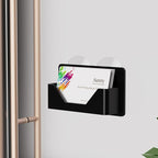 PecMuikee Window Mount Business Card Holder with Suction Cups，Black Acrylic Business Card Display Stand,Multiple Business Card Holders for Office, Exhibition, Home, Restaurant 1Slot 2 Pcs